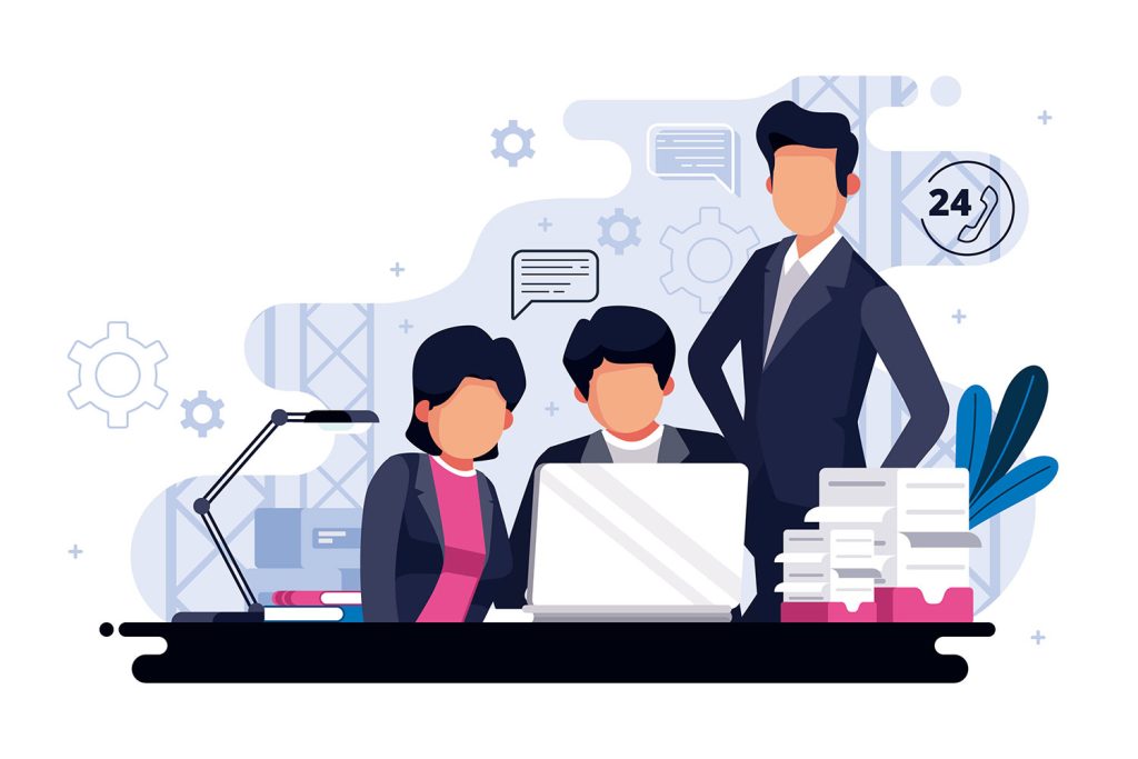 Contact us Illustration