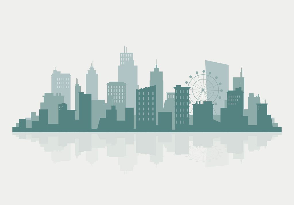Silhouette Skyline Illustration