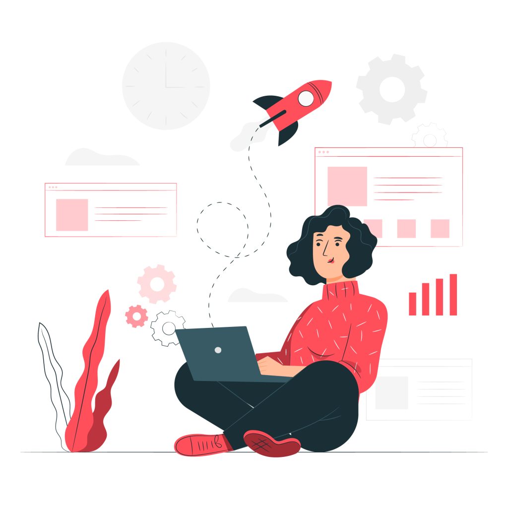 Startup Life Concept Illustration