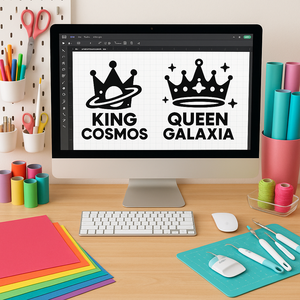King Cosmos and Queen Galaxia SVG files