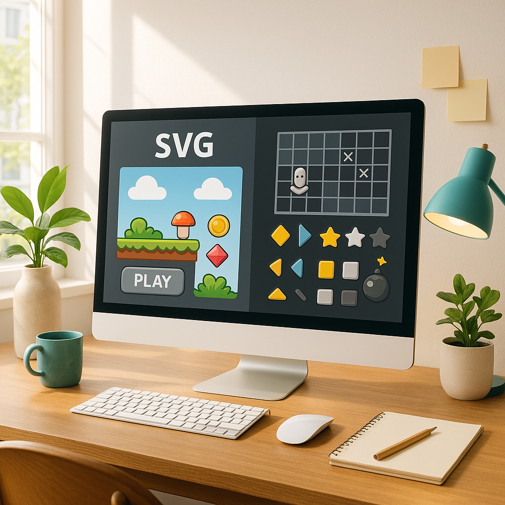 SVG design in game development