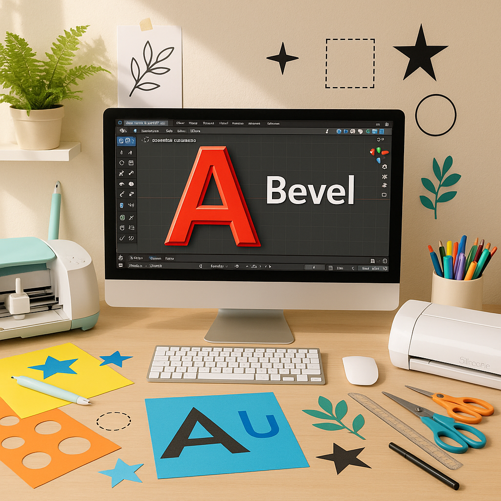 bevel tool in Blender for SVG files